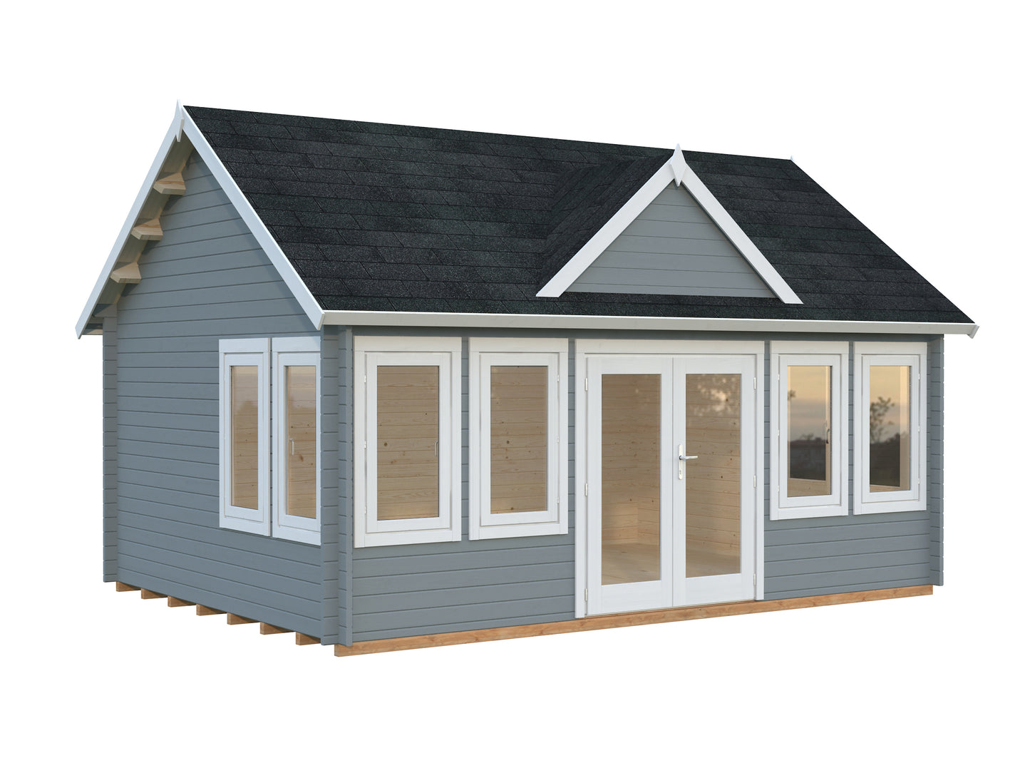 Palmako Claudia 19,4 m2 - Hellbraun tauchgrundiert