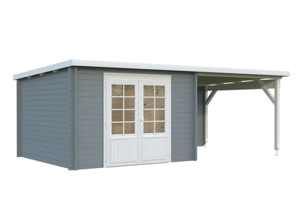 Palmako Ella 8,7+8,2 m2 - Hellbraun tauchgrundiert