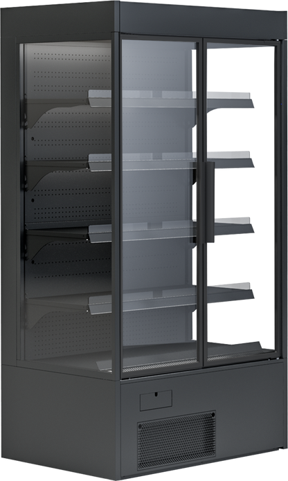 KBS Gastrotechnik Wandkühlregal Variant 167 Black Line mit Drehtüren