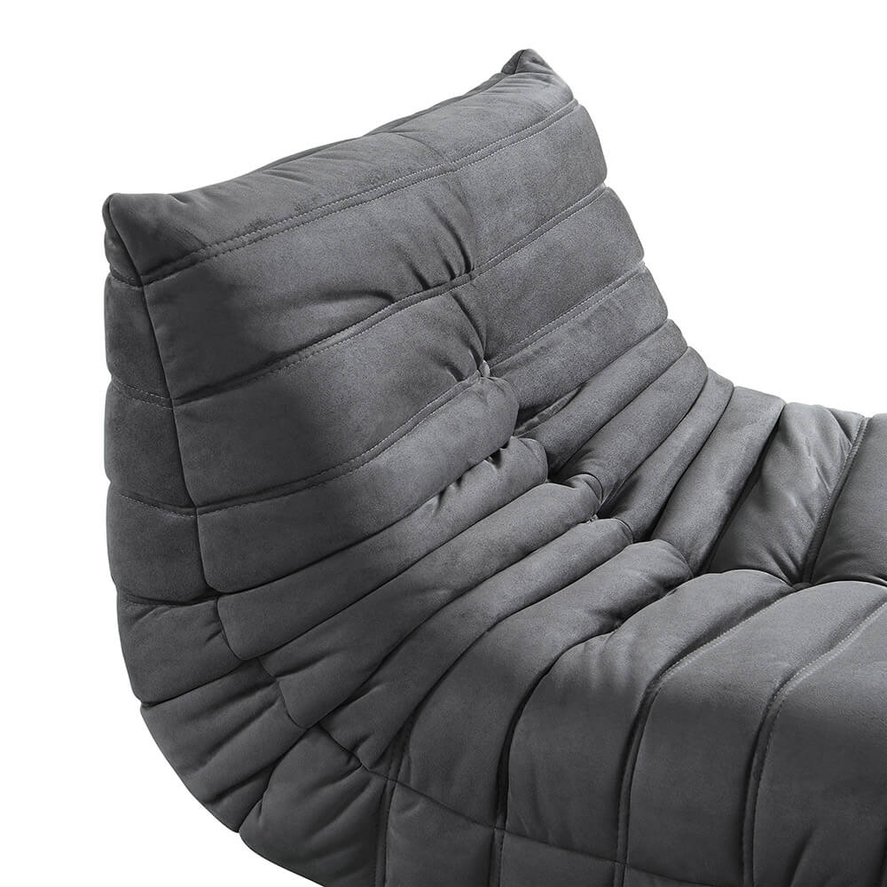 Home Deluxe Relaxsessel mit Hocker CHILL - Anthrazit