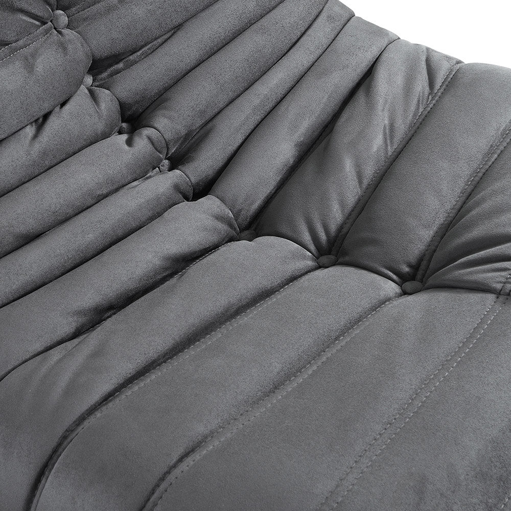 Home Deluxe Relaxsessel mit Hocker CHILL - Anthrazit