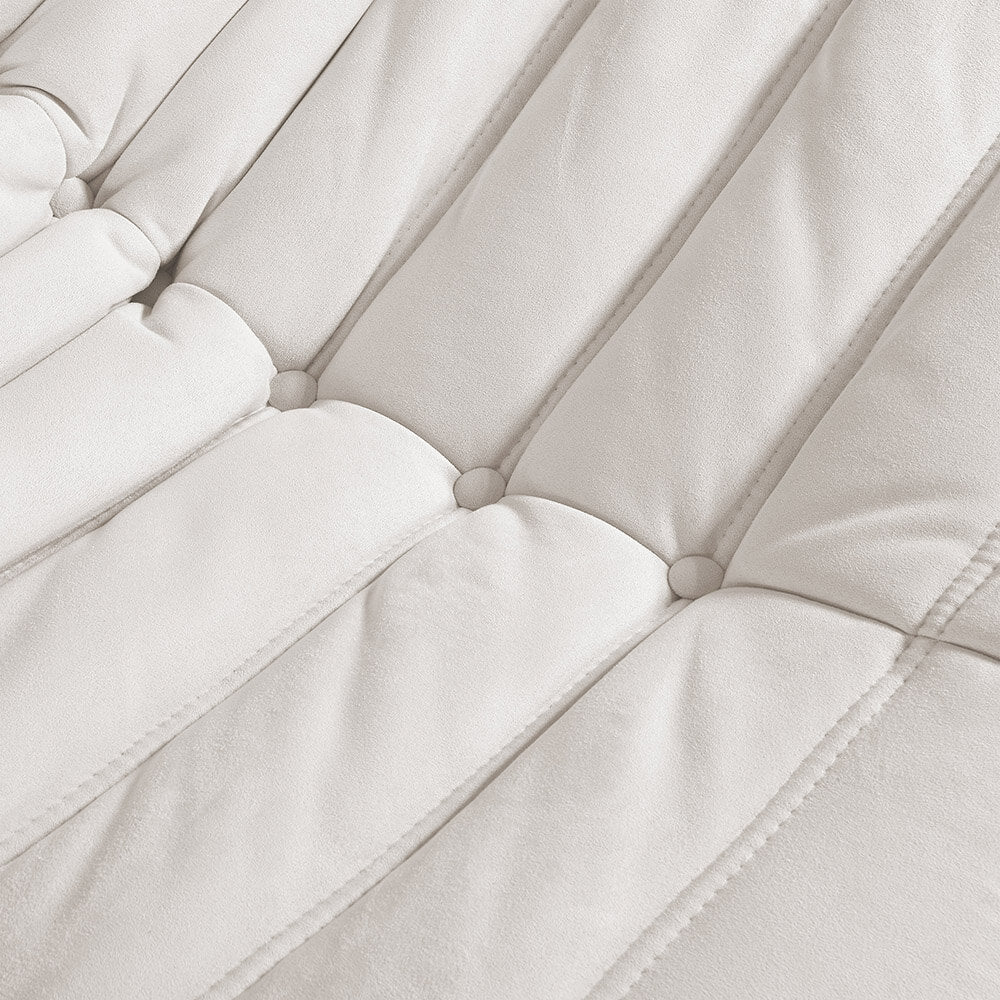 Home Deluxe Relaxsessel mit Hocker CHILL - Beige