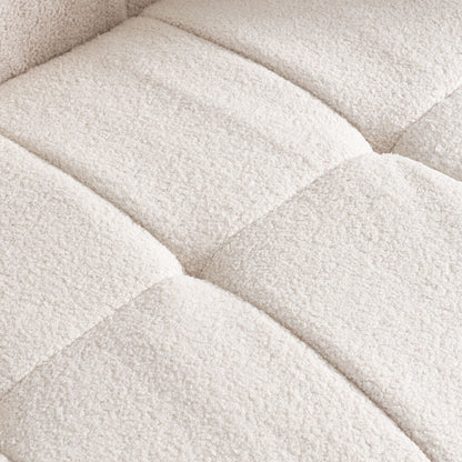 Home Deluxe Teddy Sofa Bouclé COMO - 236 x 68 cm Beige