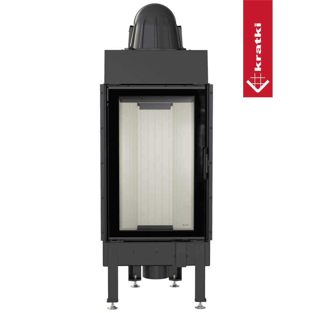 Kratki Kamineinsatz aus Stahl KRATKI NADIA 9 kW Ø 200 Doppelverglassung