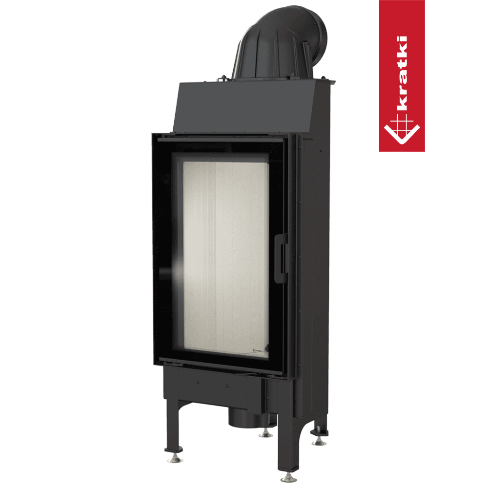 Kratki Kamineinsatz aus Stahl KRATKI NADIA 9 kW Ø 200 Doppelverglassung