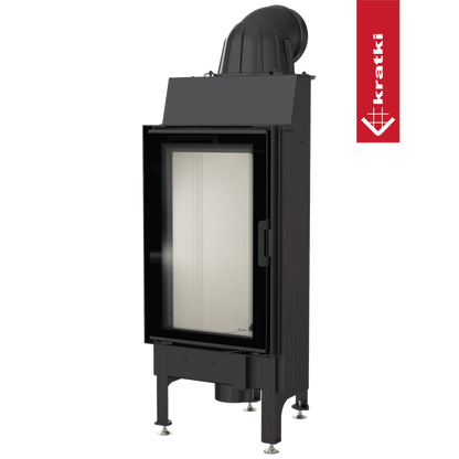 Kratki Kamineinsatz aus Stahl KRATKI NADIA 9 kW Ø 200 Doppelverglassung