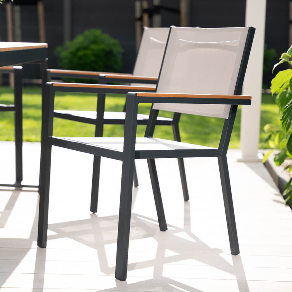 Home Deluxe Gartenstuhl stapelbar SEDIA - 7erSet