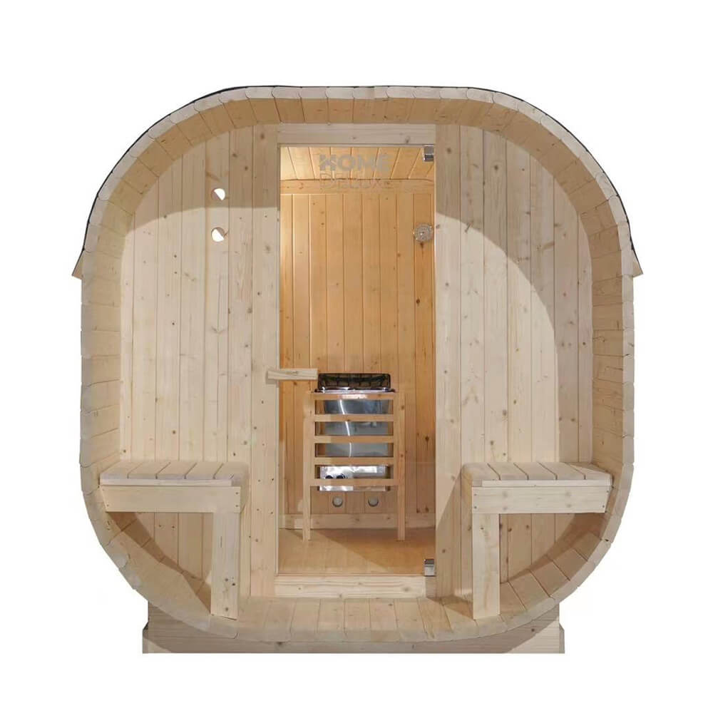 Home Deluxe Outdoor Sauna CUBE DELUXE L - 184 x 220 cm für 4 Personen