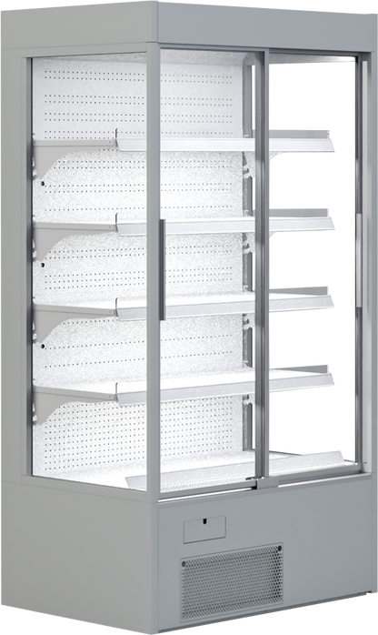 KBS Gastrotechnik Wandkühlregal Variant 132 mit Glasschiebetüren