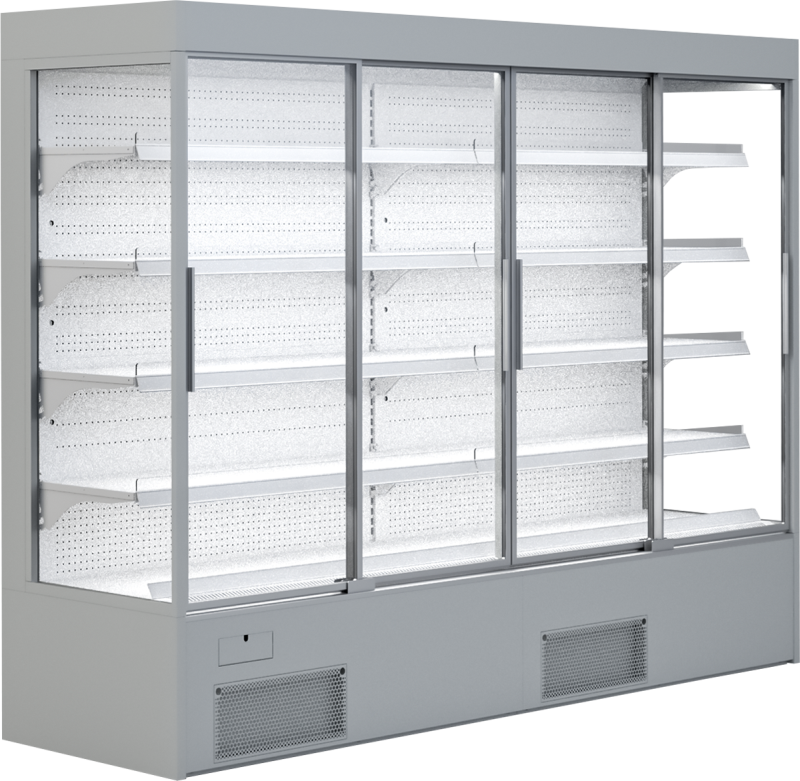 KBS Gastrotechnik Wandkühlregal Variant 257 mit Glasschiebetüren