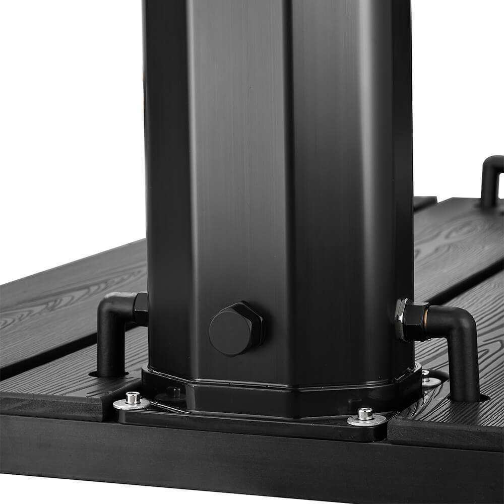 Home Deluxe Solardusche mit Bodenplatte PAROS - Anthrazit