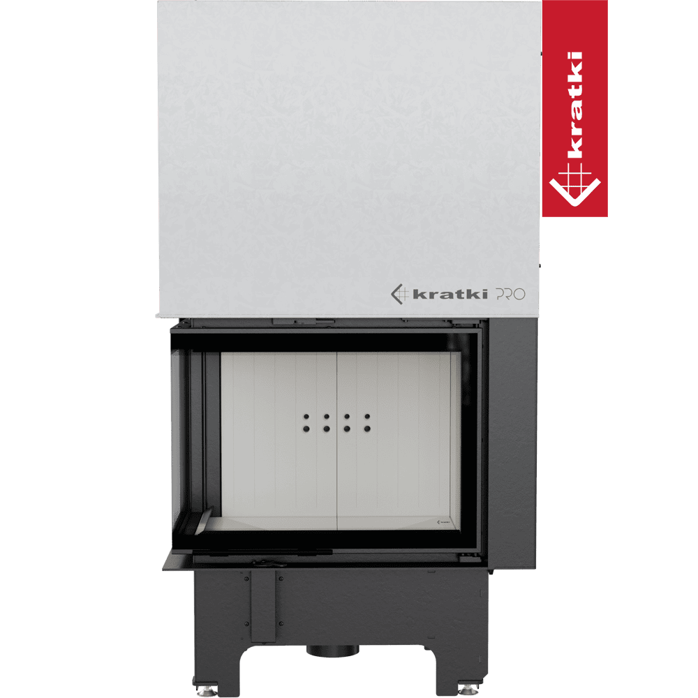 Kratki Kamineinsatz aus Stahl KRATKI VNL 700/480 12 kW Ø 200 mit Schiebetür