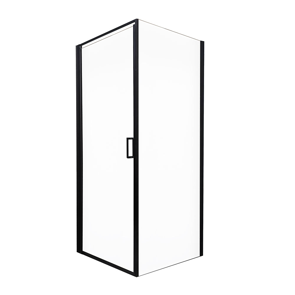 Home Deluxe Duschkabine LIVIA Schwarz Matt - 90 x 195 cm