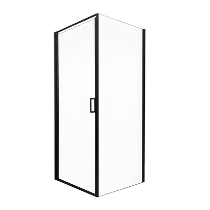 Home Deluxe Duschkabine LIVIA Schwarz Matt - 90 x 195 cm