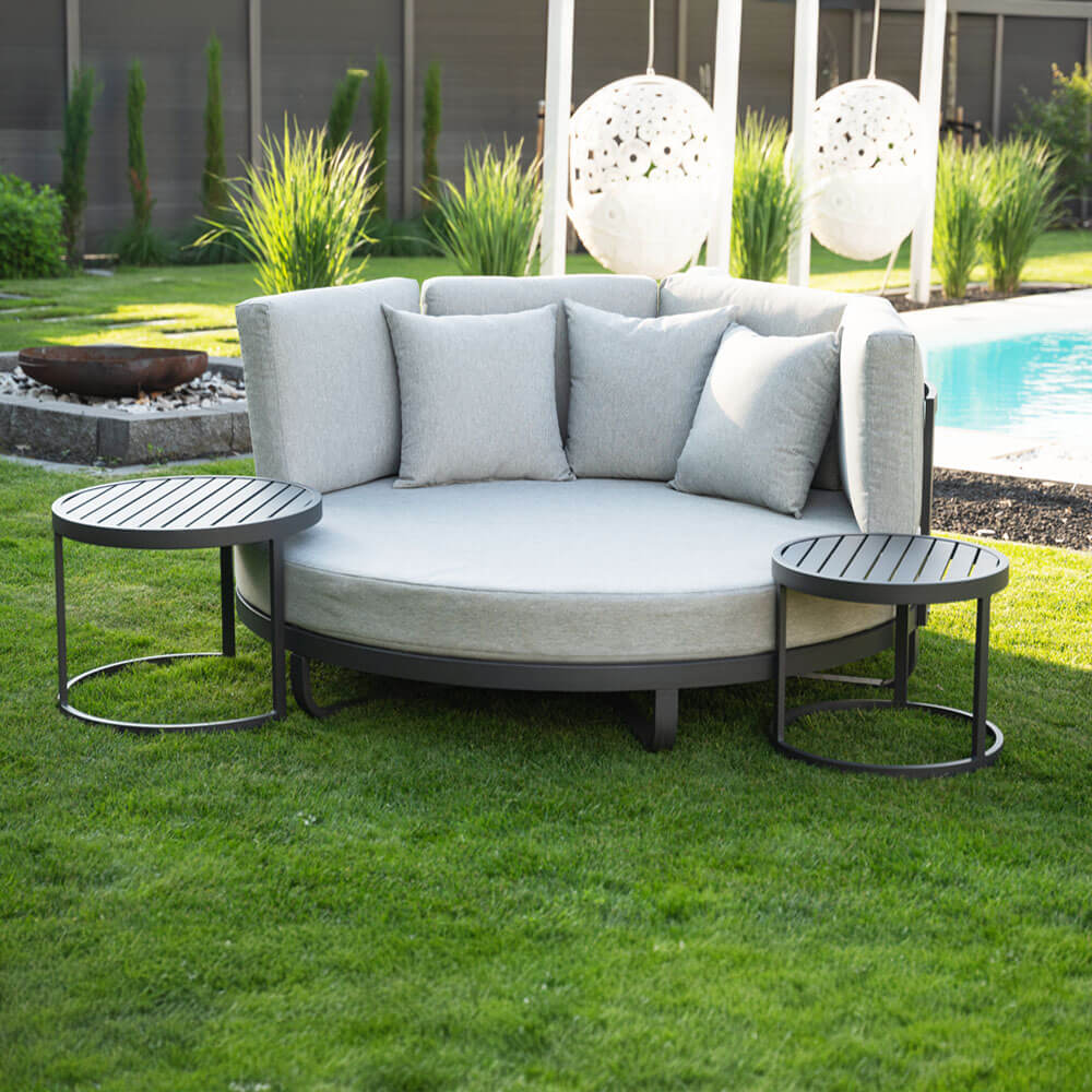 Home Deluxe Daybed Outdoor FLORIDA - Grau