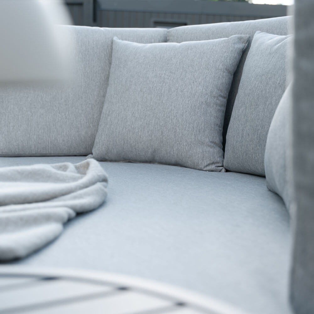 Home Deluxe Daybed Outdoor FLORIDA inkl. Beistelltische - Grau