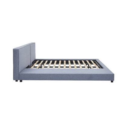 Home Deluxe Bett mit Ablage GALAXIS - 180 x 200 cm Grau