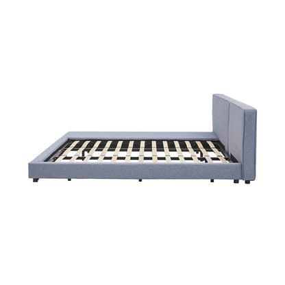 Home Deluxe Bett mit Ablage GALAXIS - 180 x 200 cm Grau
