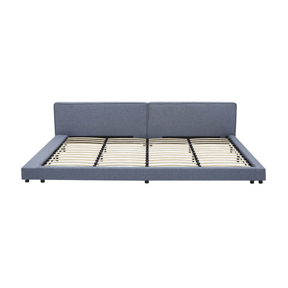 Home Deluxe Bett mit Ablage GALAXIS - 270 x 200 cm Grau