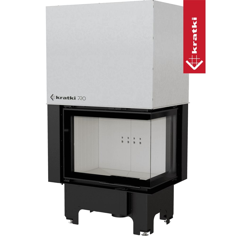 Kratki Kamineinsatz aus Stahl KRATKI VNP 700/480 12 kW Ø 200 mit Schiebetür