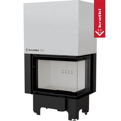 Kratki Kamineinsatz aus Stahl KRATKI VNP 700/480 12 kW Ø 200 mit Schiebetür