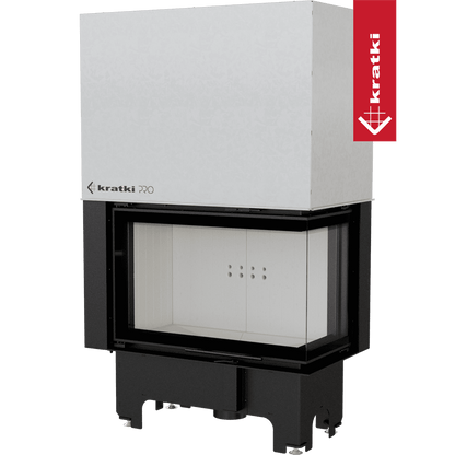 Kratki Kamineinsatz aus Stahl KRATKI VNP 810/410 14 kW Ø 200 mit Schiebetür