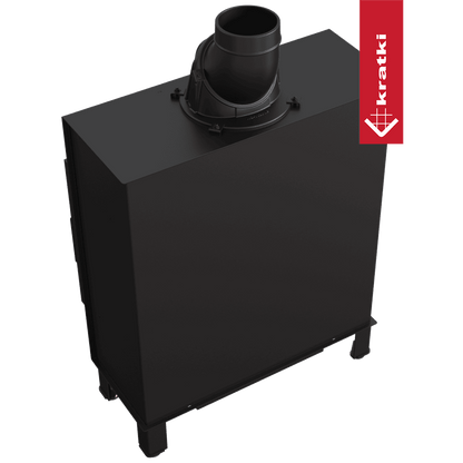 Kratki Kamineinsatz aus Stahl KRATKI LUCY SLIM 10 kW Ø 160 Doppelverglassung