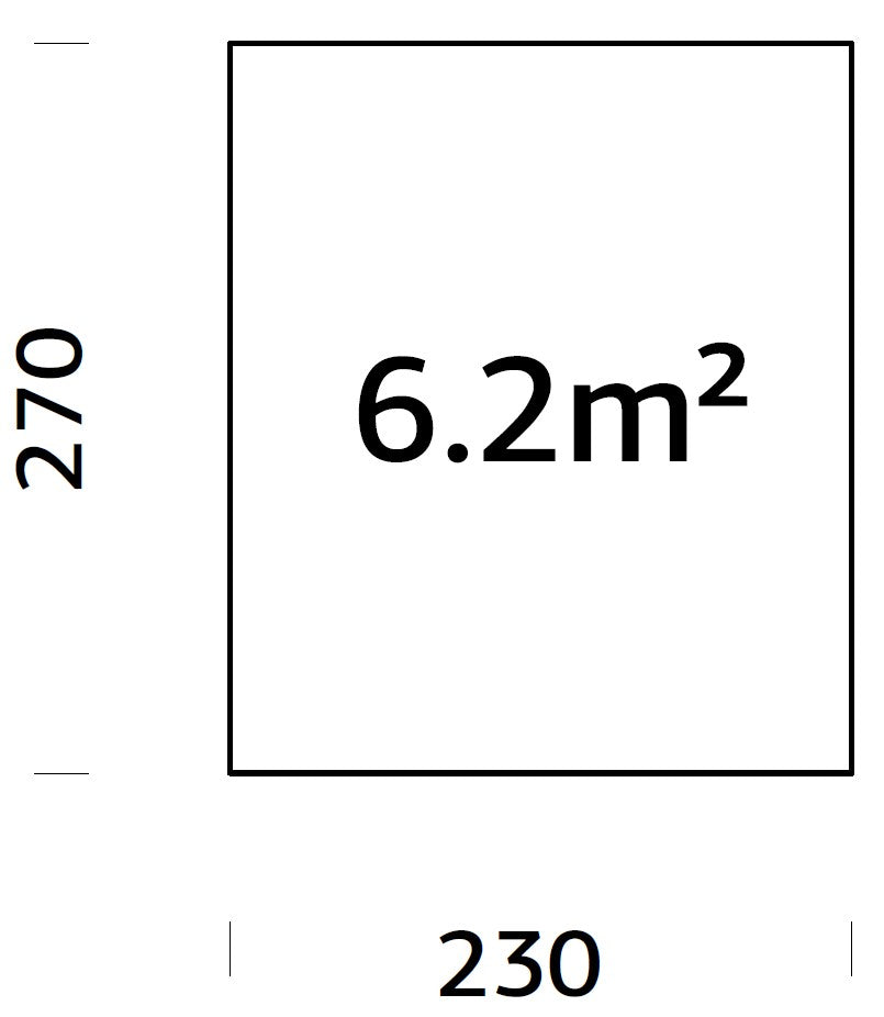 Palmako Fundamentrahmen 2,3x2,7 m (inkl. LogFoot) - Hellbraun tauchgrundiert