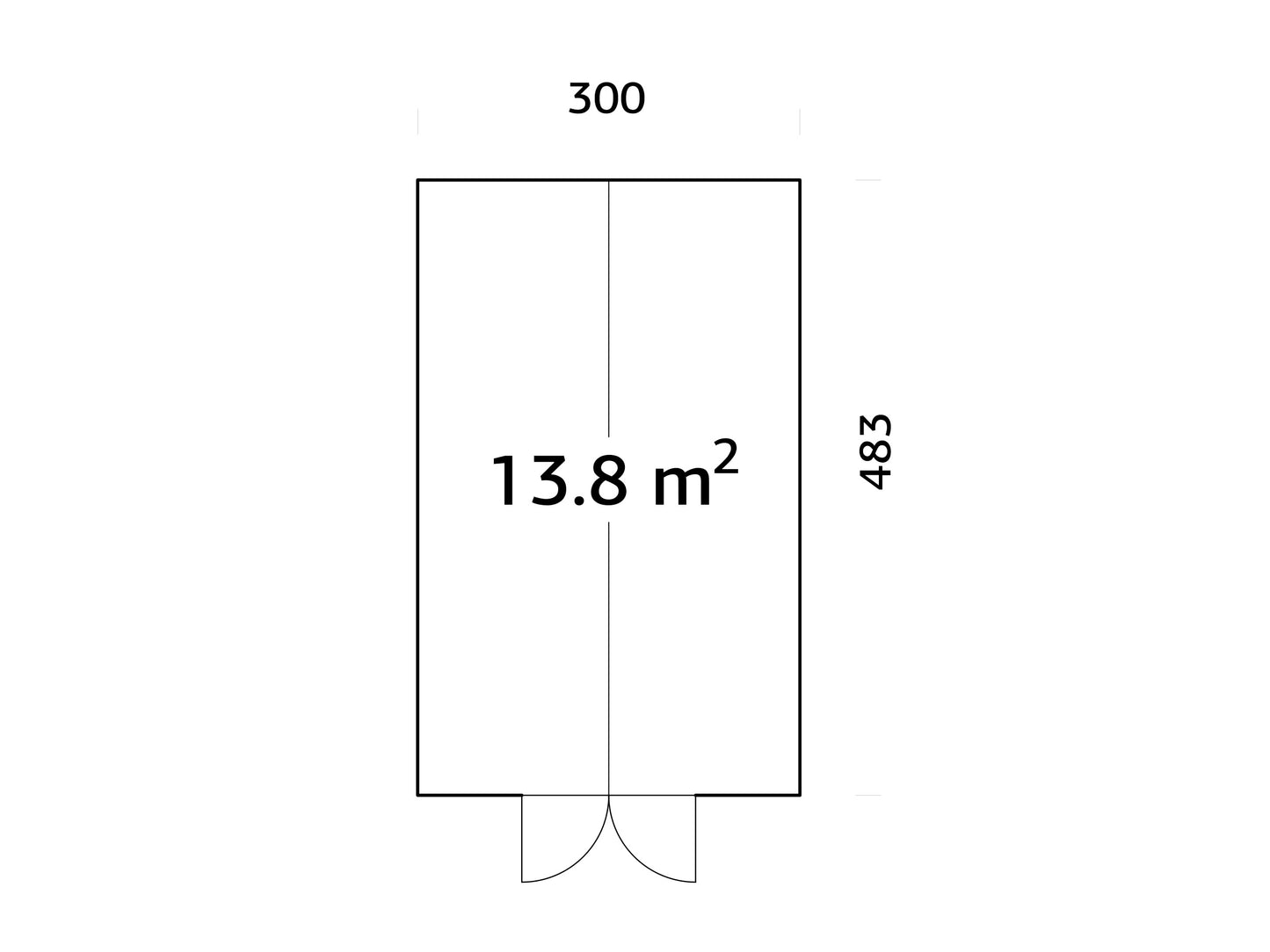 Palmako Emilia 13,8 m2 - Grau kesseldruckimprägniert