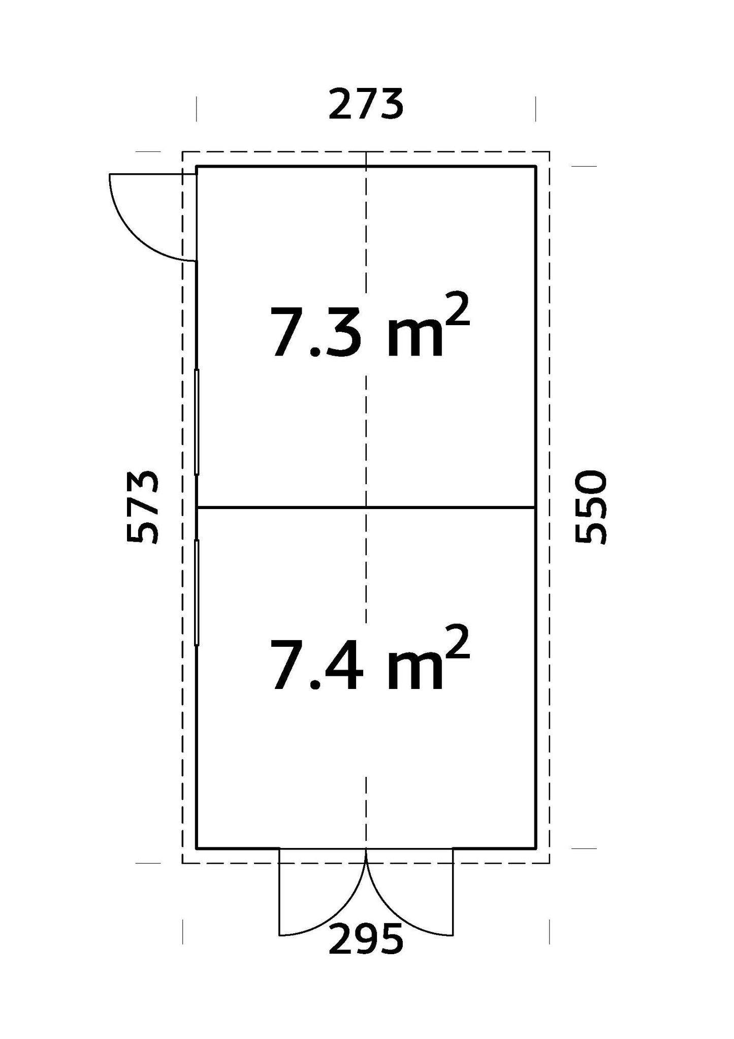Palmako Dan 14,7 m2 - Transparent tauchgrundiert