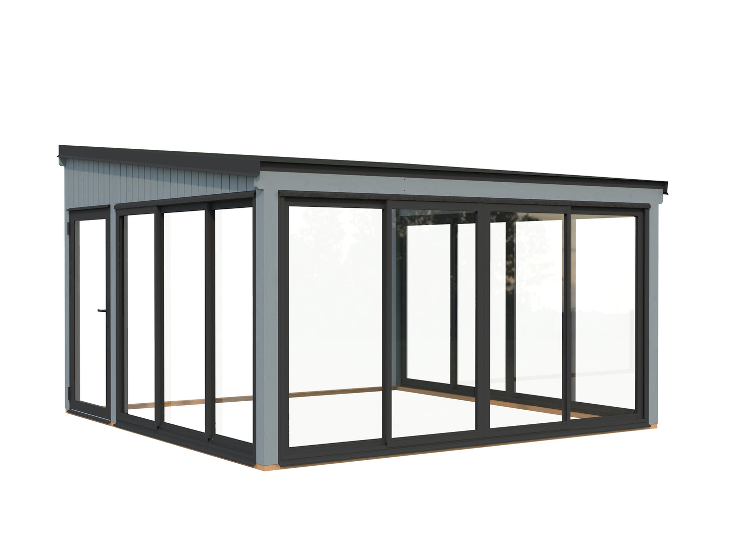 Palmako Lumi 16,6 m2 Slide Plus - Naturbelassen