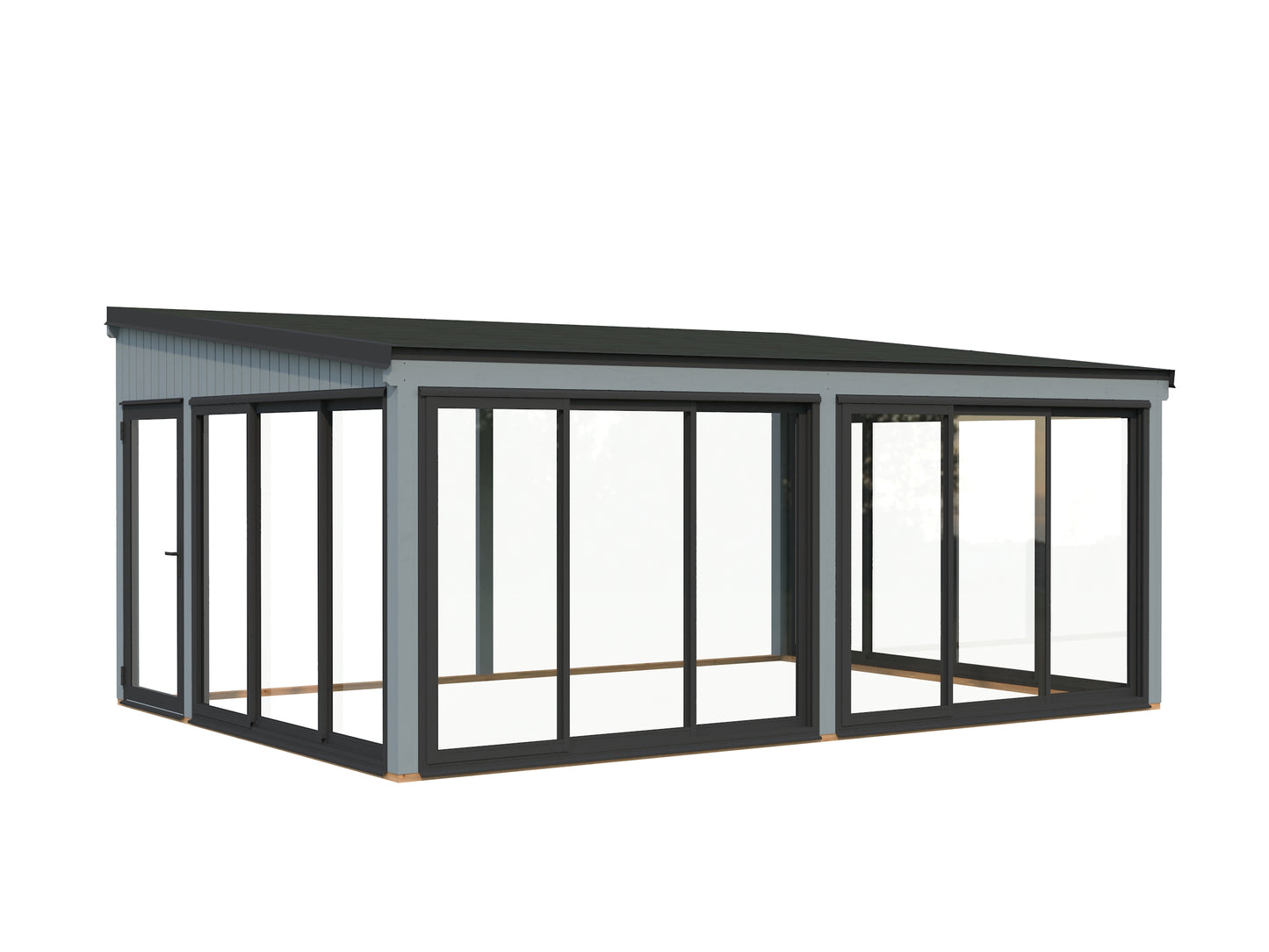 Palmako Lumi 23,3 m2 Slide - Grau tauchgrundiert