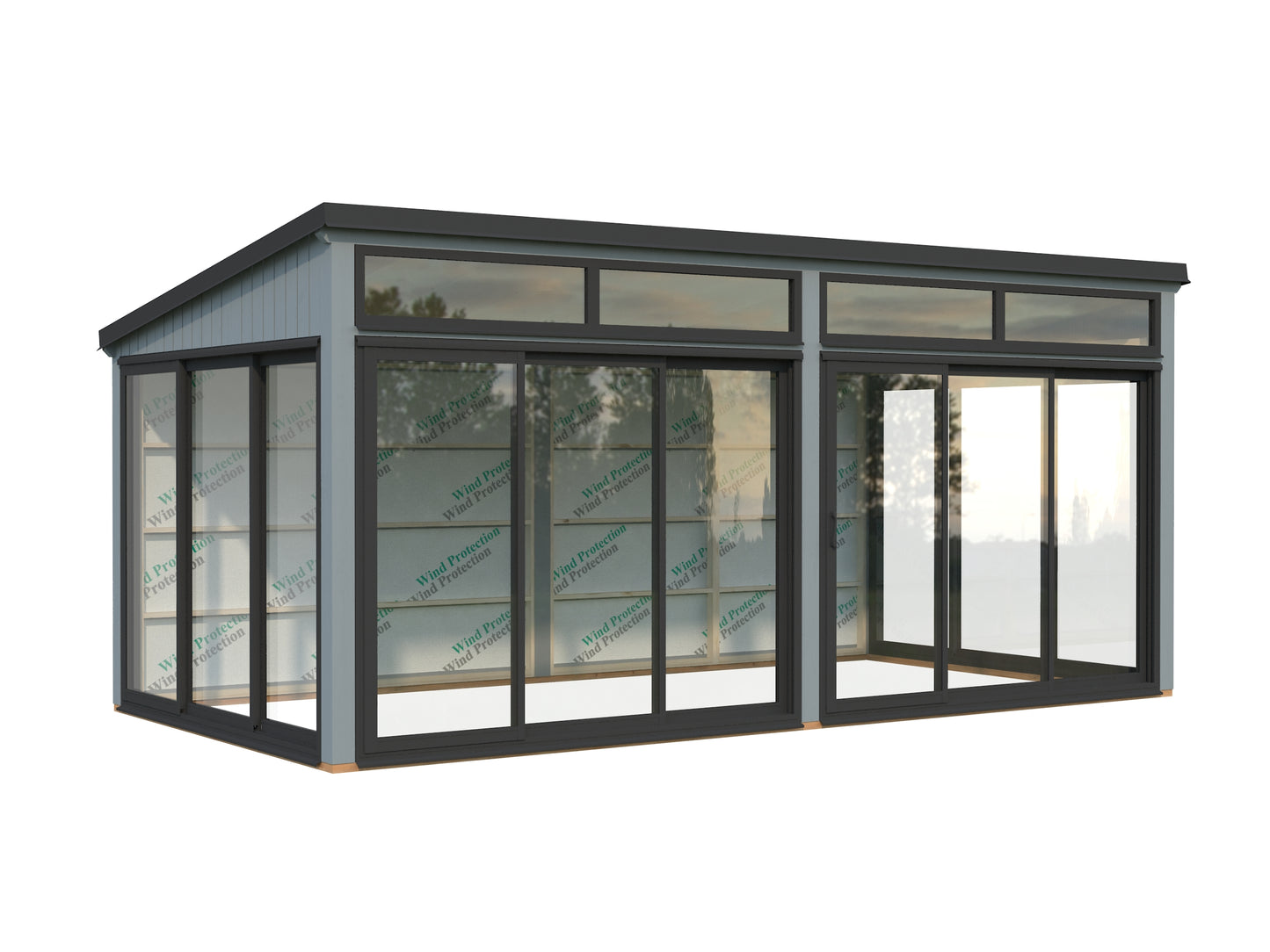 Palmako Saga 16,2 m2 Slide Plus - Naturbelassen