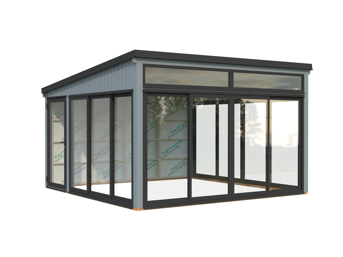 Palmako Saga 16,6 m2 Slide Plus - Naturbelassen