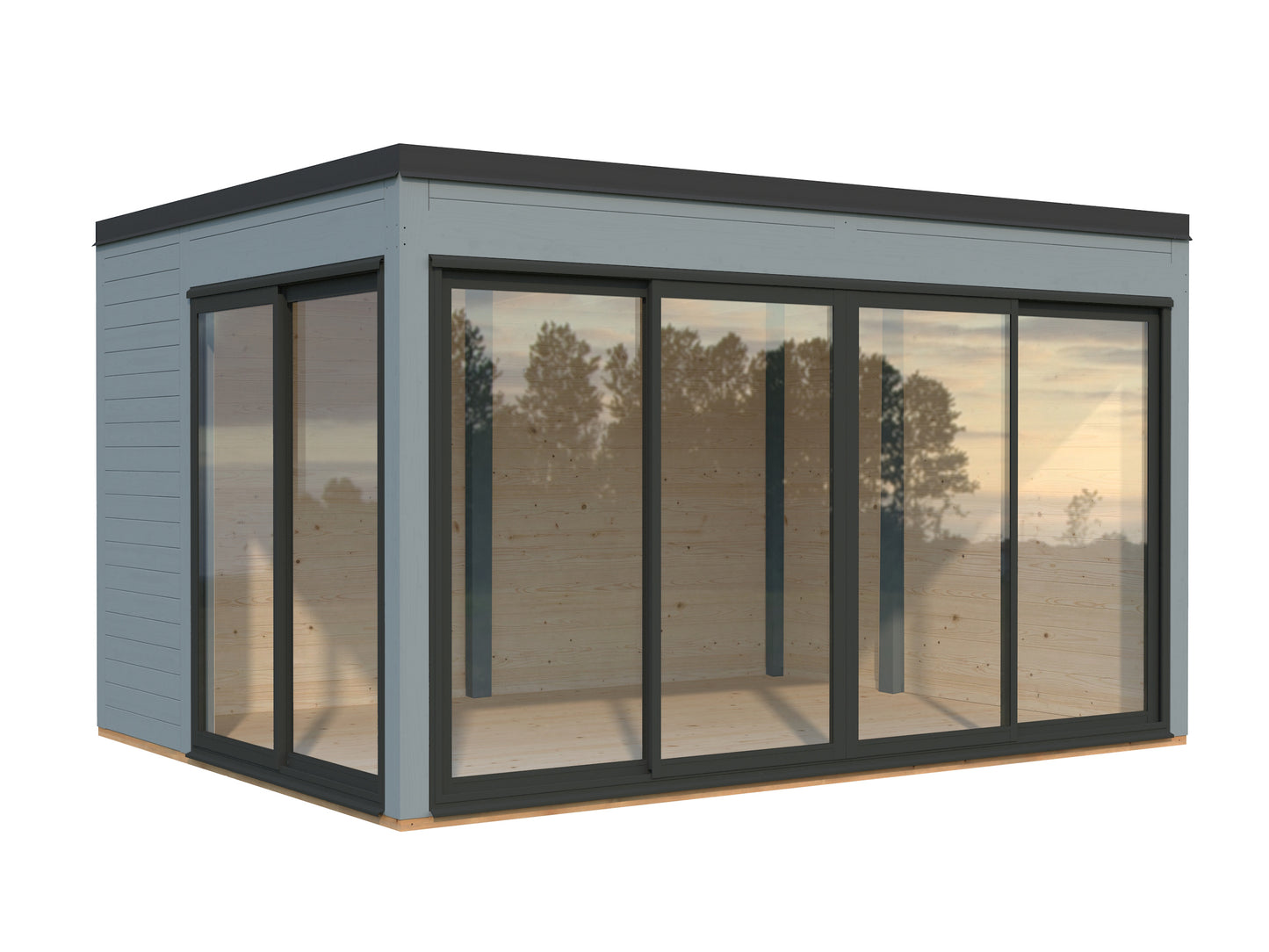 Palmako Serena 12,6 m2 Set 1 Slide Plus - Hellbraun tauchgrundiert