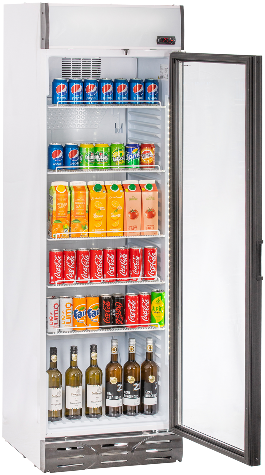 KBS Gastrotechnik Glastürkühlschrank KBS 375 GDU