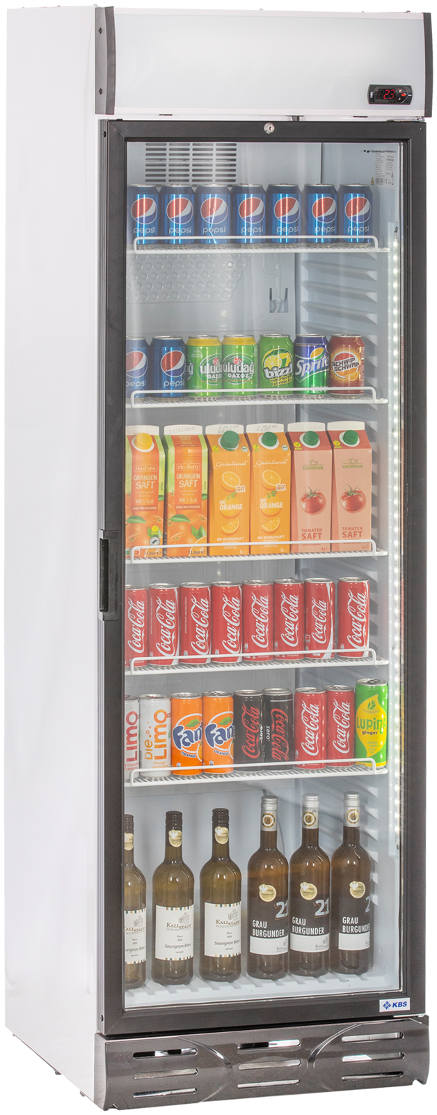 KBS Gastrotechnik Glastürkühlschrank KBS 375 GDU