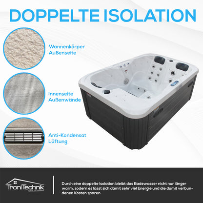 Tronitechnik Outdoor Whirlpool Spa TINO PRO Weiß
