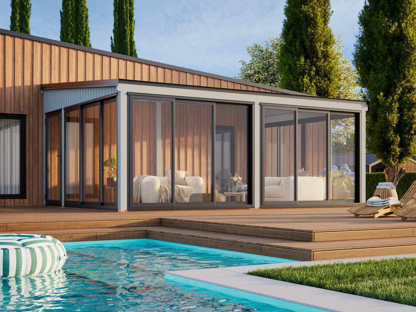 Palmako Lumi 23,3 m2 Slide - Transparent tauchgrundiert