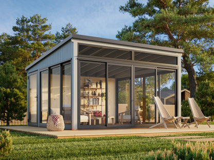 Palmako Saga 16,6 m2 Slide Plus - Naturbelassen