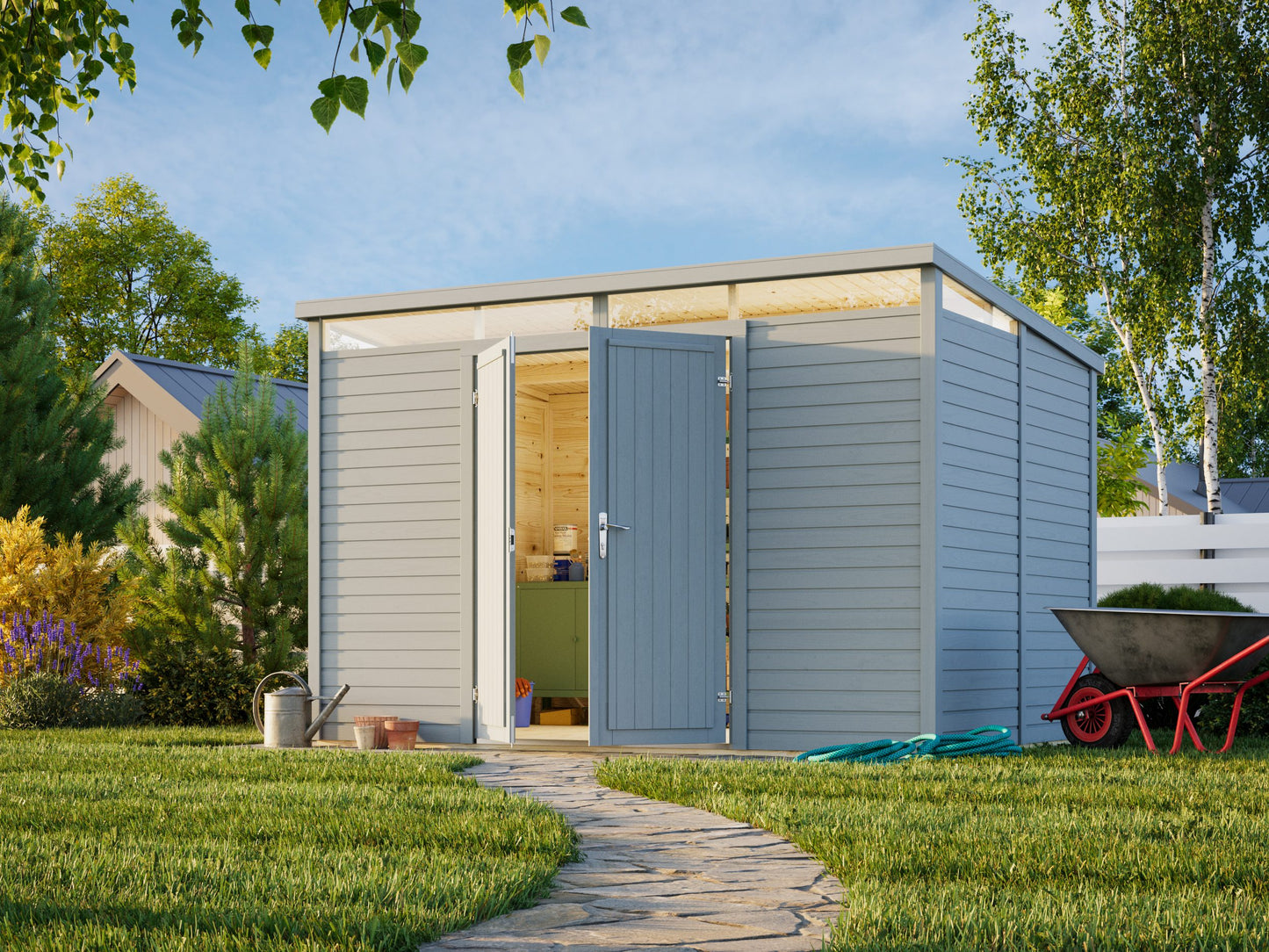 Palmako Elias 7,3 m2 - Transparent tauchgrundiert