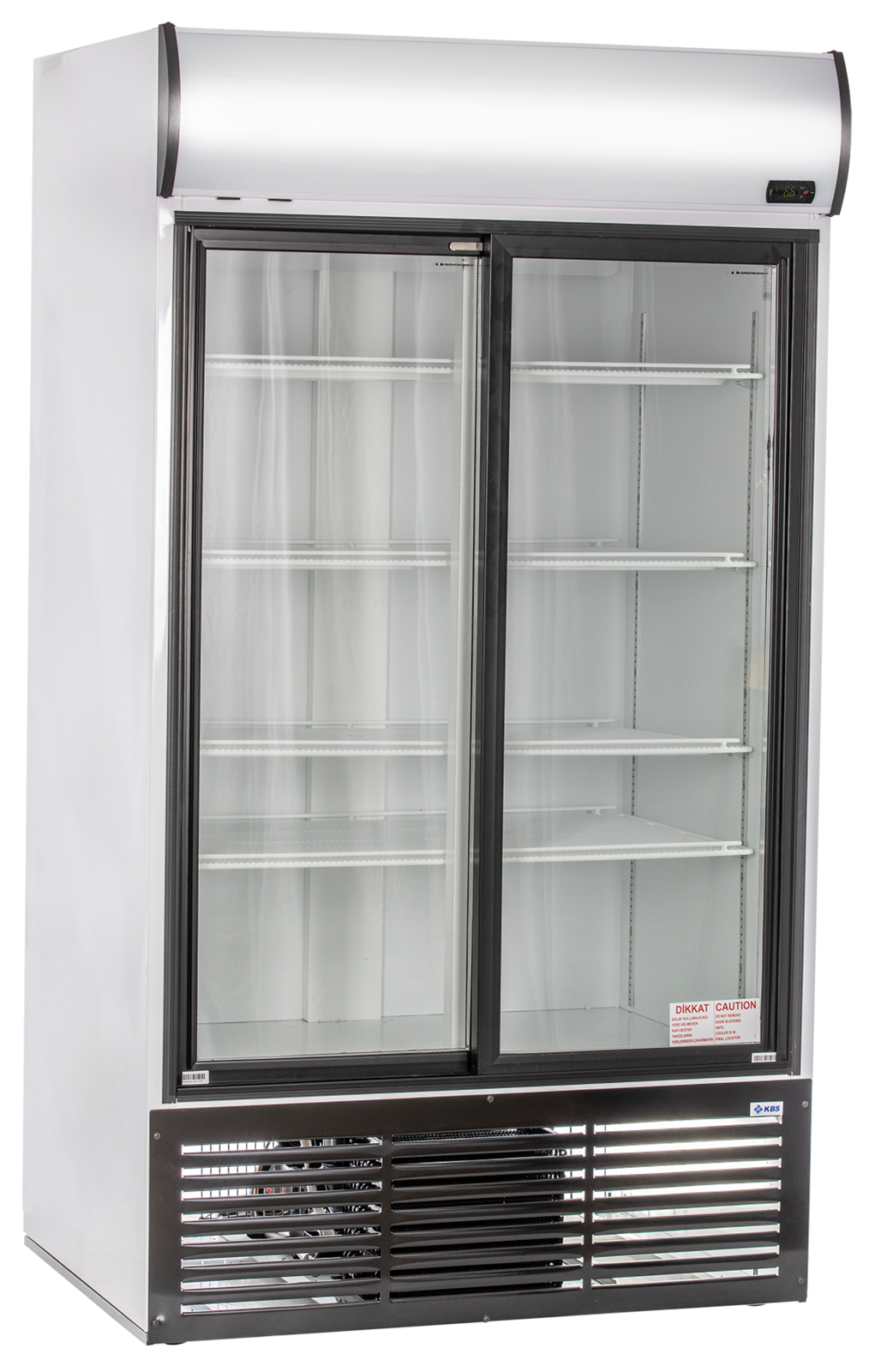 KBS Gastrotechnik Glastürkühlschrank KBS 1250 GDU mit Schiebetüren