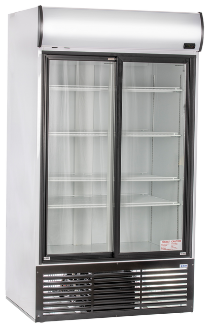 KBS Gastrotechnik Glastürkühlschrank KBS 1250 GDU mit Schiebetüren