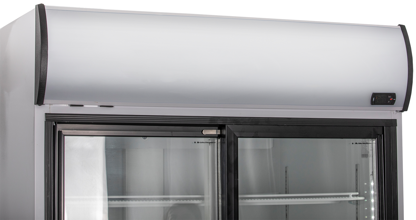 KBS Gastrotechnik Glastürkühlschrank KBS 1250 GDU mit Schiebetüren