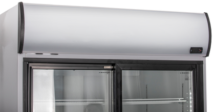 KBS Gastrotechnik Glastürkühlschrank KBS 1250 GDU mit Schiebetüren