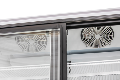KBS Gastrotechnik Glastürkühlschrank KBS 1250 GDU mit Schiebetüren