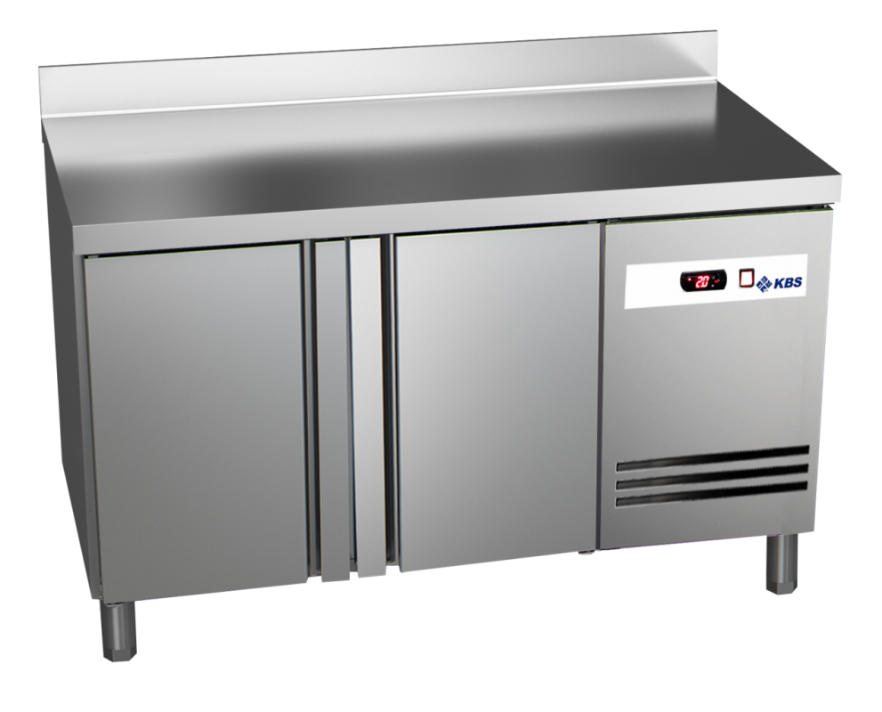 KBS Gastrotechnik Kühltisch Ready KT2000 mit Arbeitsplatte, Aufkantung 2 Türen