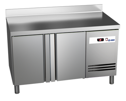 KBS Gastrotechnik Kühltisch Ready KT2610 mit Arbeitsplatte, Aufkantung 2 Türen