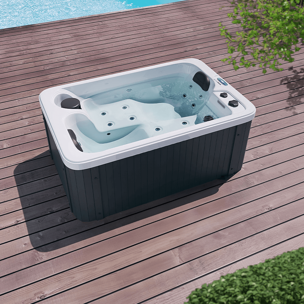 Home Deluxe Outdoor Whirlpool HORIZON PURE - 175 x 115 cm für 2 Personen