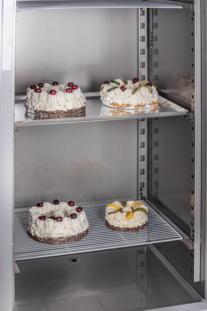 KBS Gastrotechnik Bäckerei Edelstahl Gewerbe-Kühlschrank BKU 607